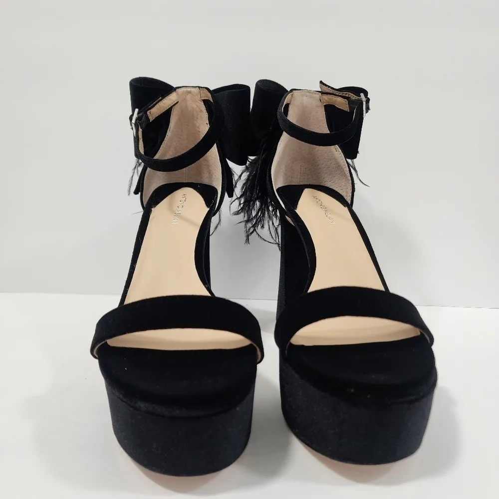 Antonio Melani  Womens Luxurious Janie Velvet Platform Sandals Party Size 9.5